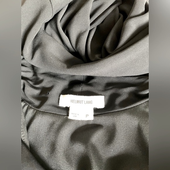 Helmut Lang elegant black draped dress - Picture 5 of 7